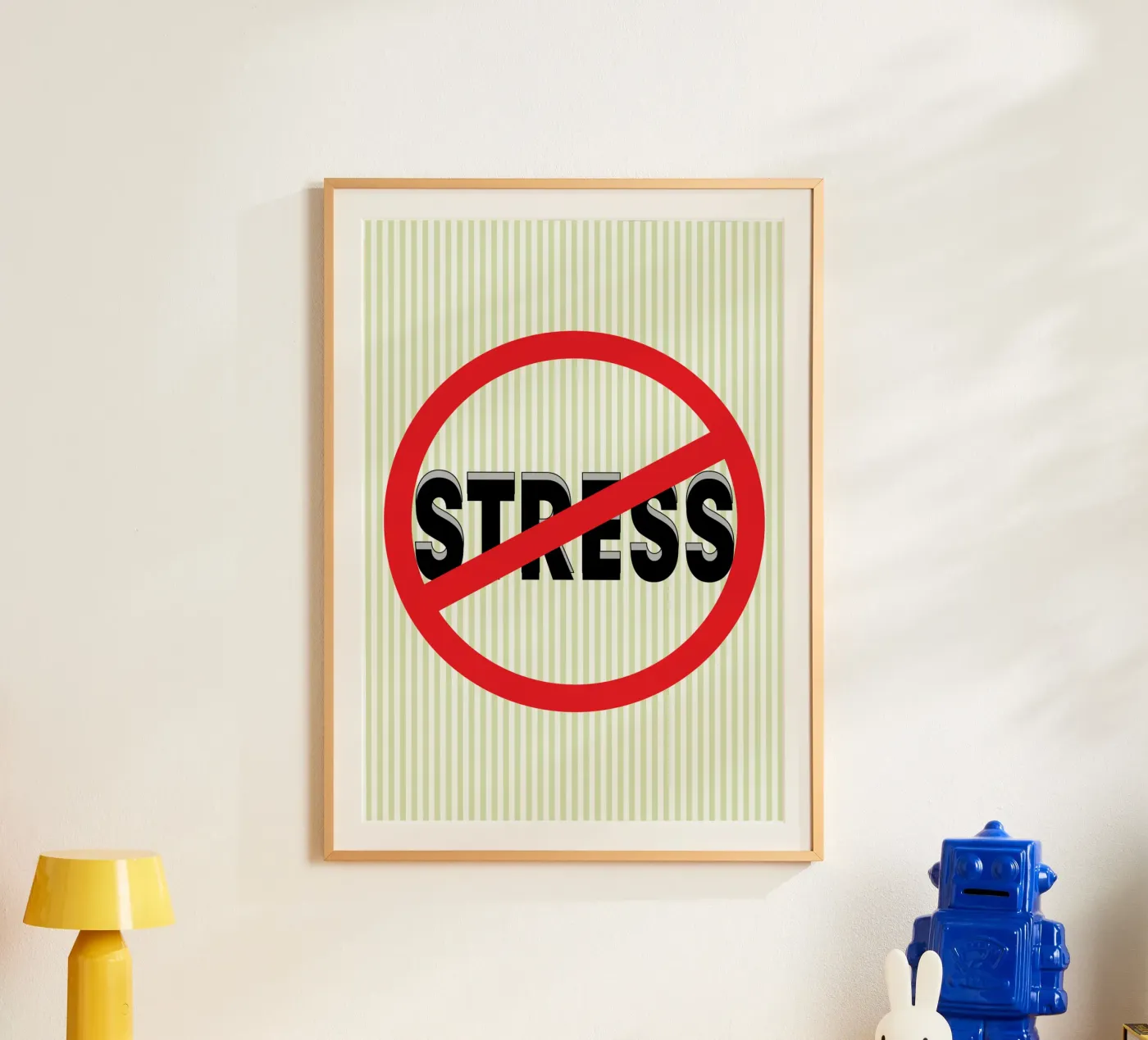 geen stress poster van Raffasya Shop