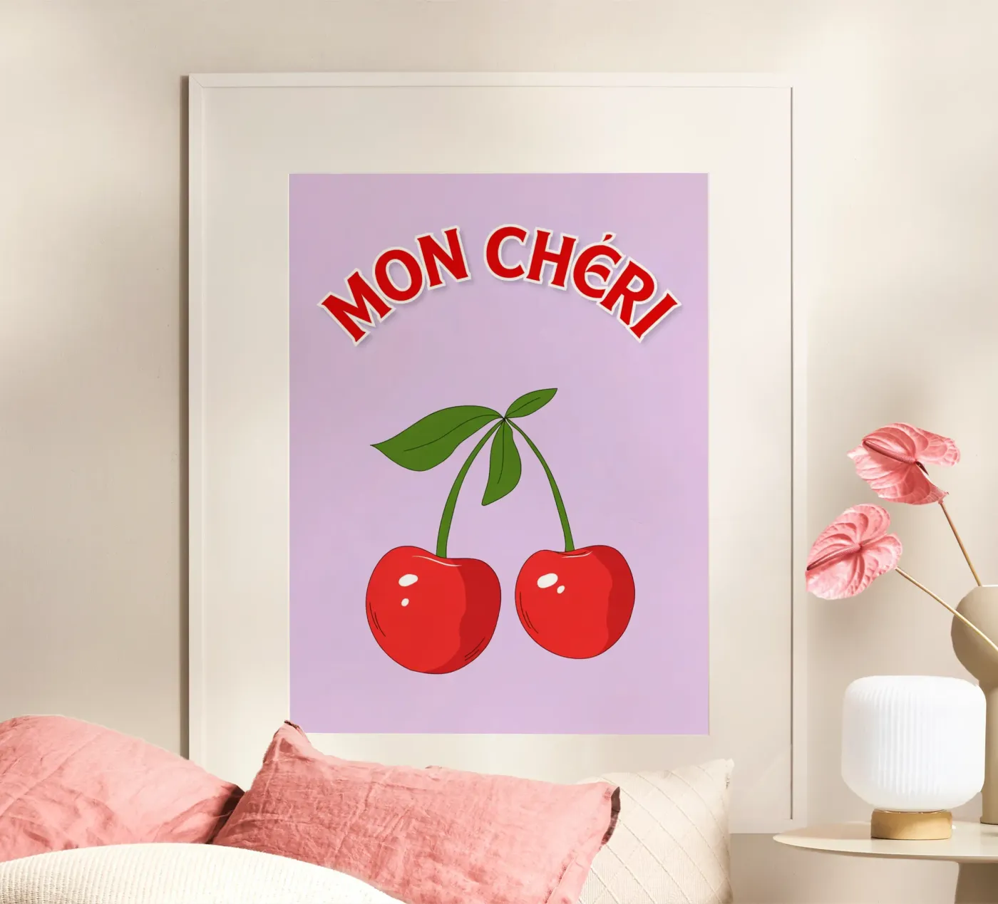 Kirsche Poster von Raffasya Shop