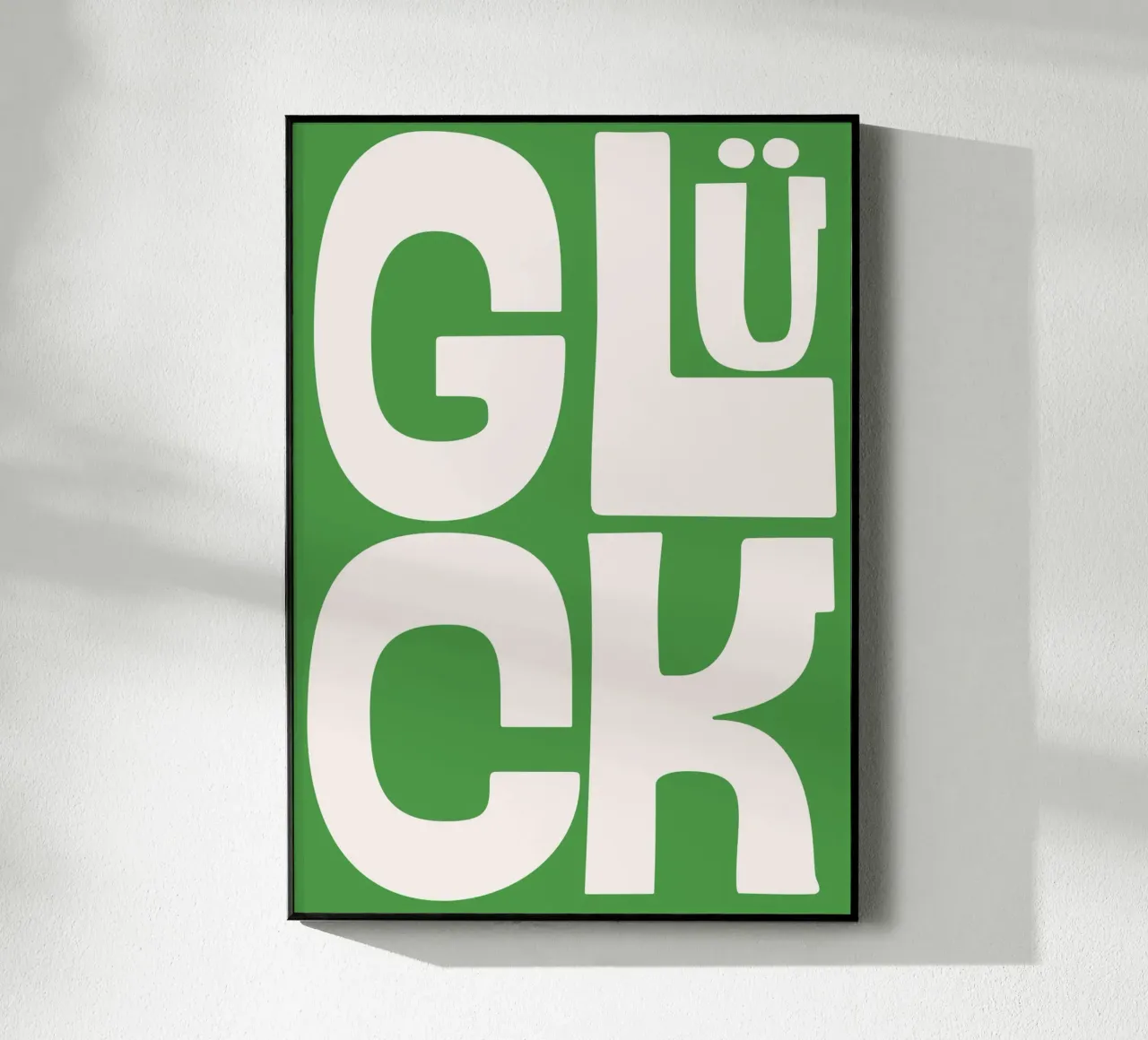 Glück acrylic glass by DigiWunderwerk