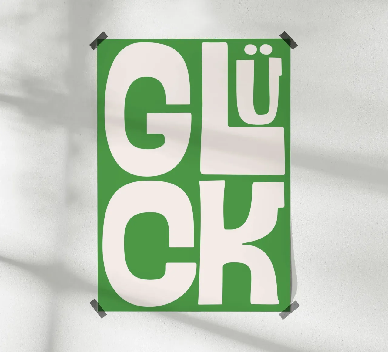 Glück poster da DigiWunderwerk