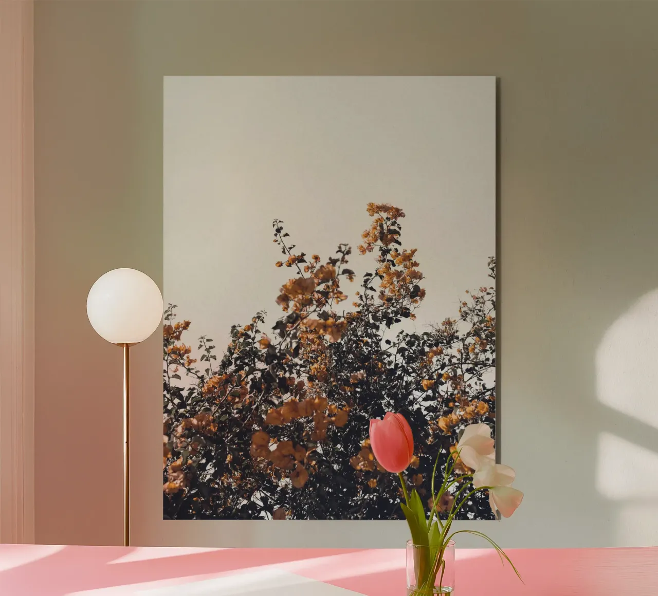 Fiori autunnali: la natura con un look vintage alluminio dibond da Whole©