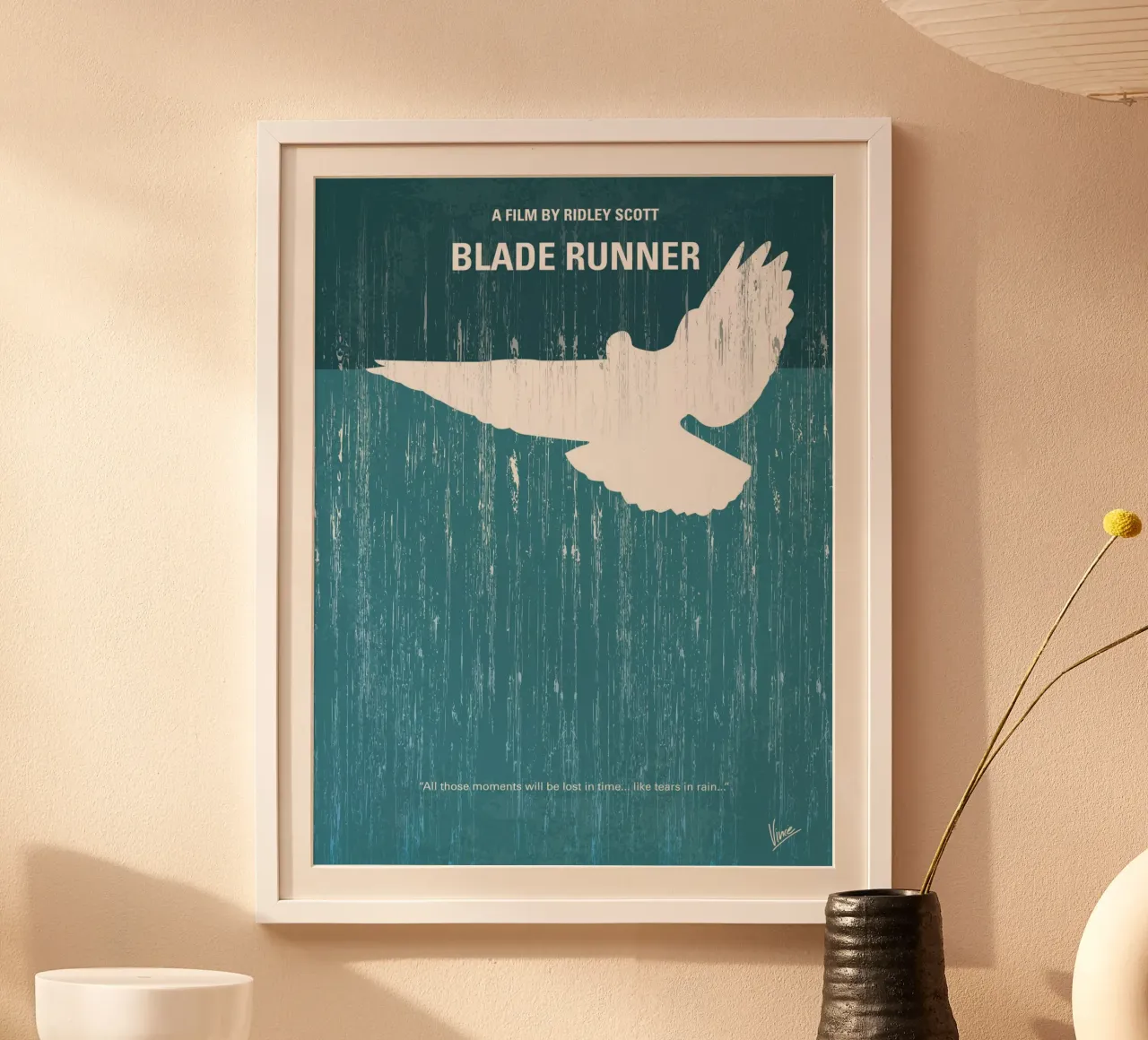 No011 My Blade Runner minimal movie poster poster con telaio in plastica da Chungkong