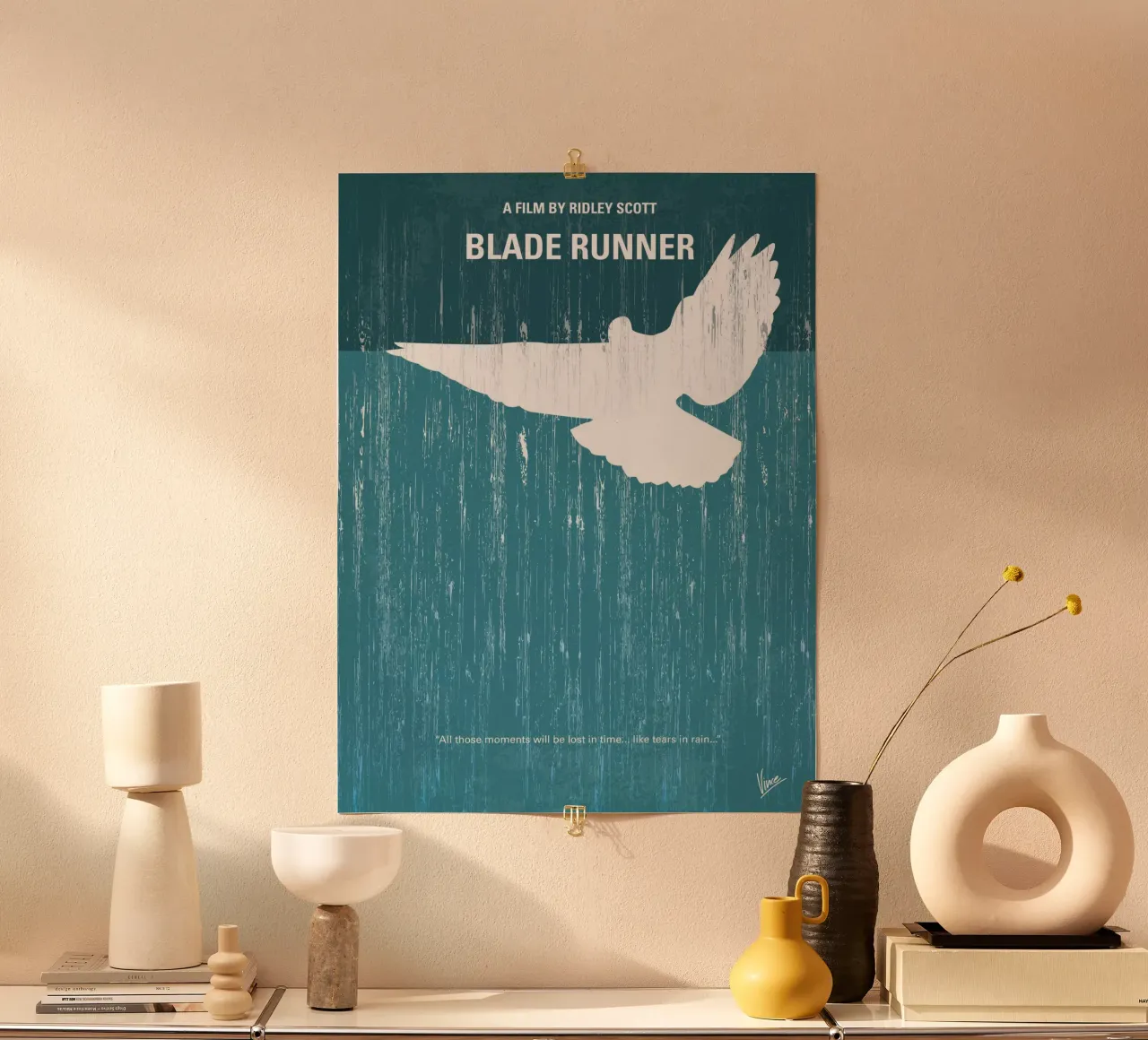 No011 My Blade Runner minimal movie poster poster con telaio in plastica da Chungkong