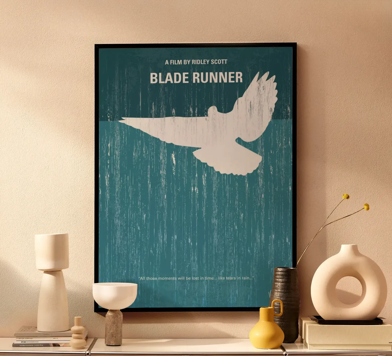 No011 My Blade Runner minimal movie poster poster con telaio in plastica da Chungkong