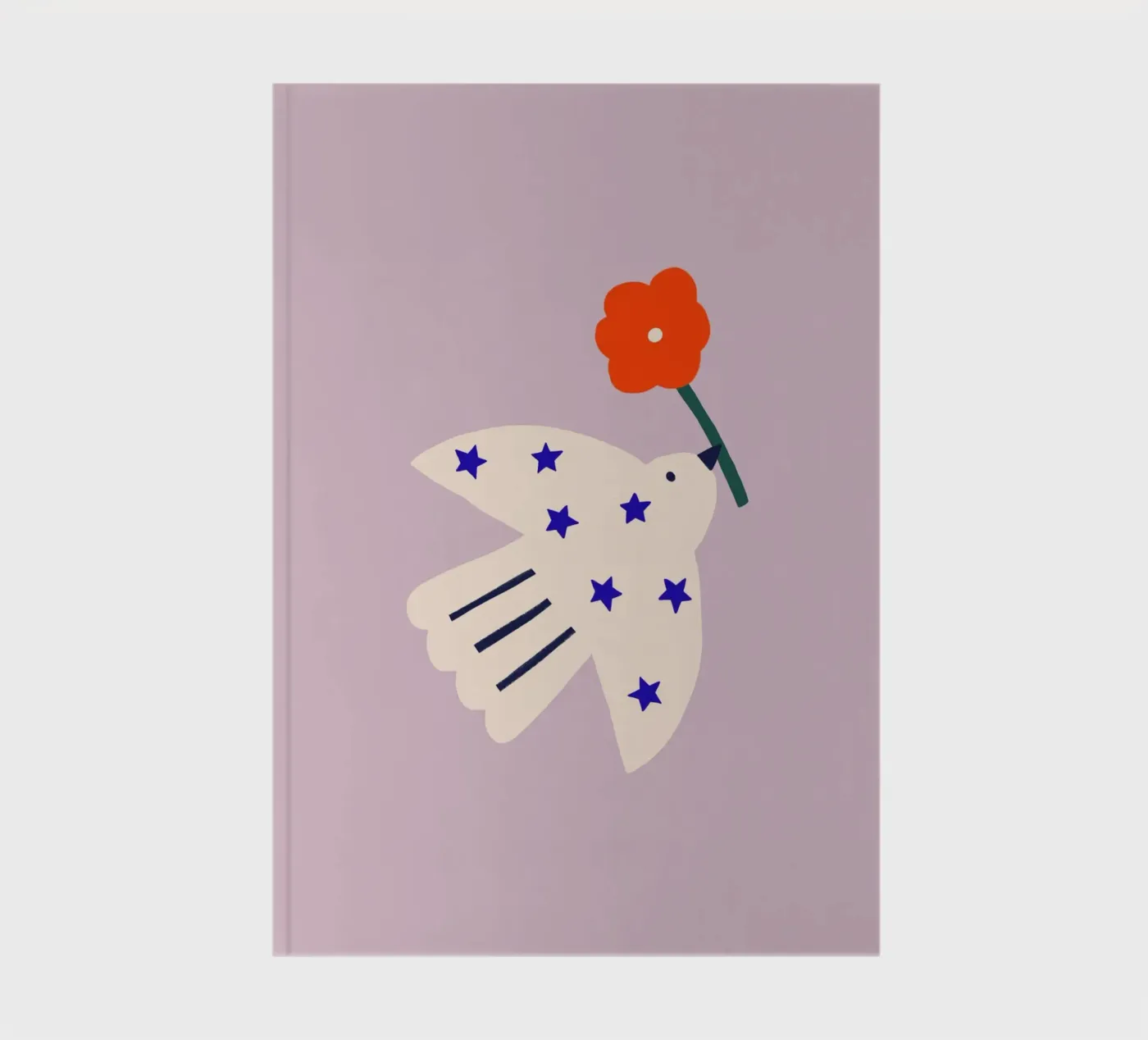 Bird with flower notebook by Maren Gross