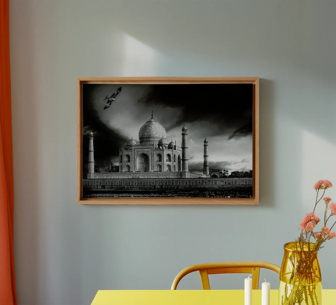 The Banks Of The Jamuna River - Piet Flour tela con Cornice a cassetta da Pictufy