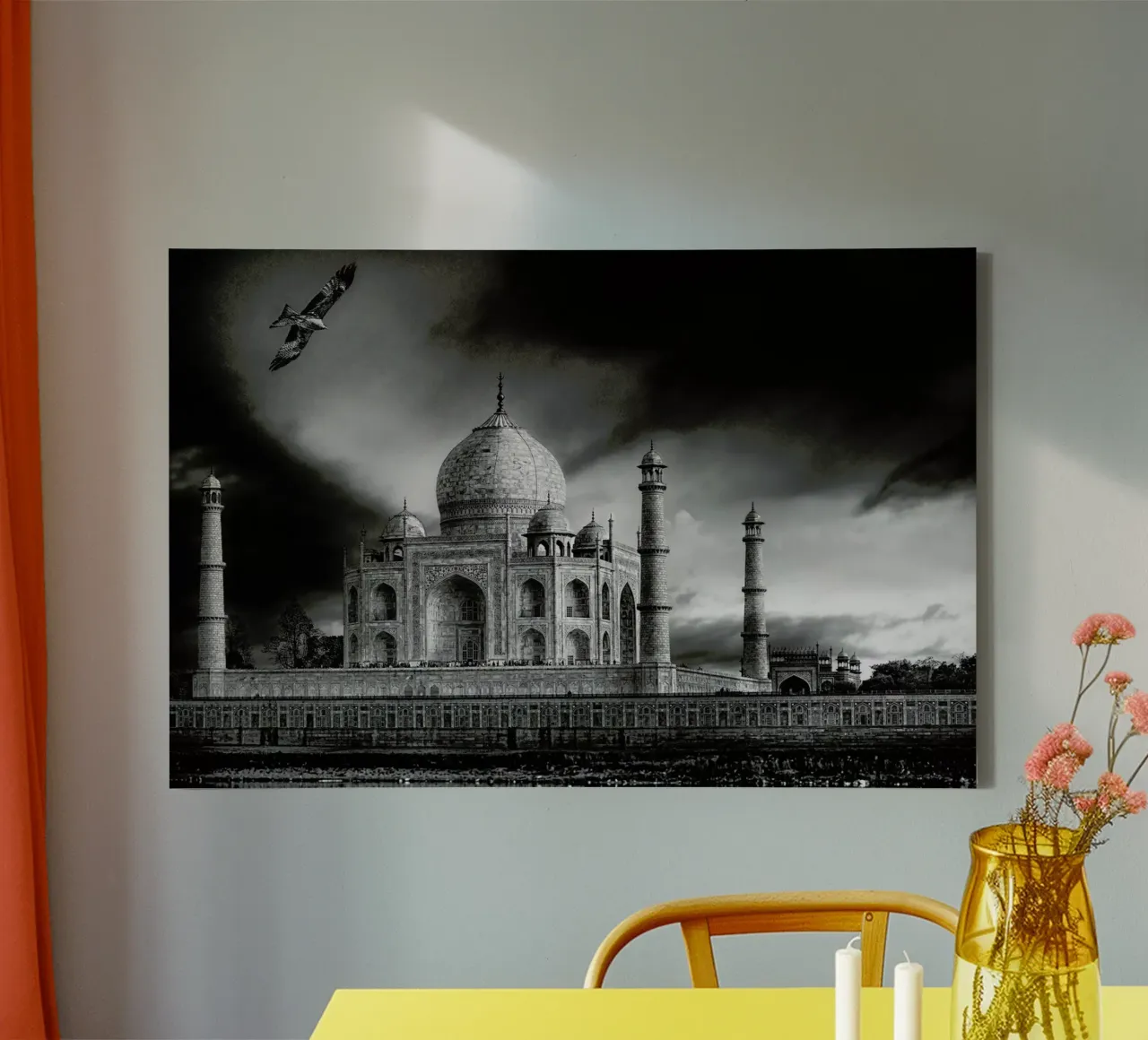 The Banks Of The Jamuna River - Piet Flour tela con Cornice a cassetta da Pictufy