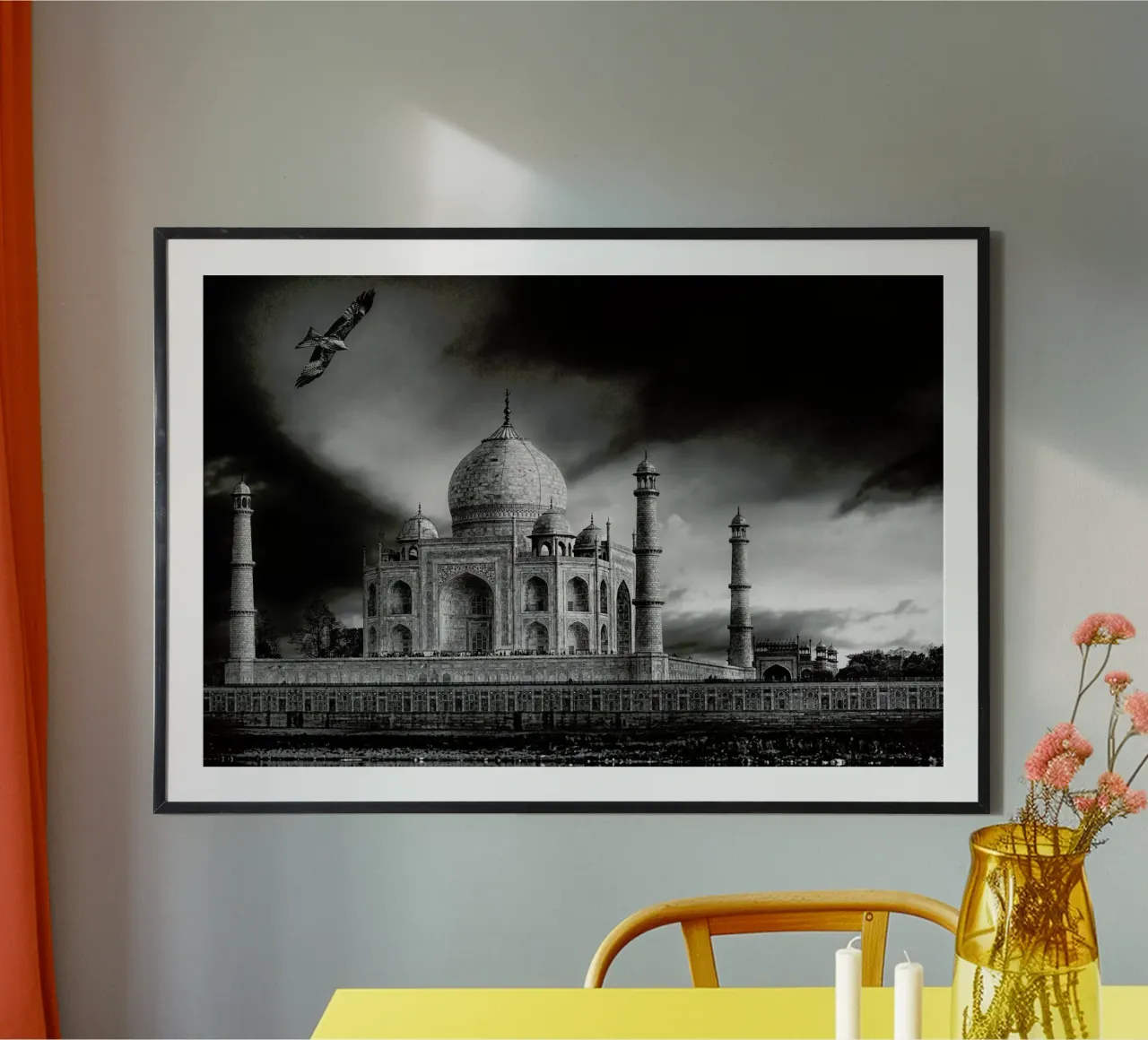 The Banks Of The Jamuna River - Piet Flour poster con telaio in alluminio da Pictufy