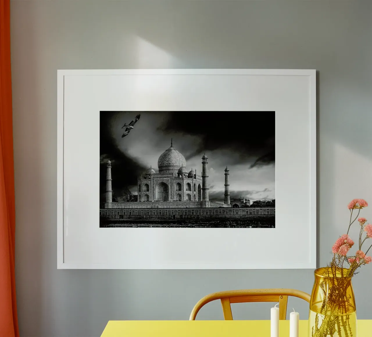 The Banks Of The Jamuna River - Piet Flour poster con telaio in alluminio da Pictufy