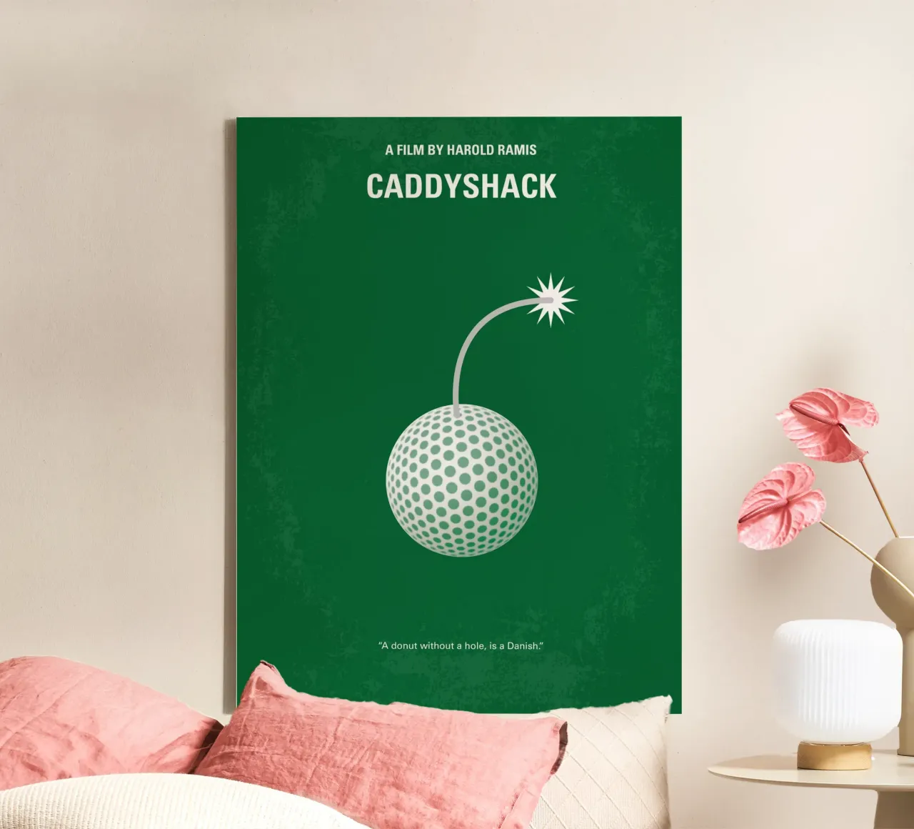 No013 My Caddyshack minimal movie poster tela con Cornice a cassetta da Chungkong