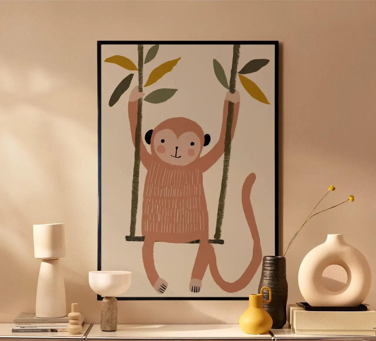 Swinging Monkey poster da treechild