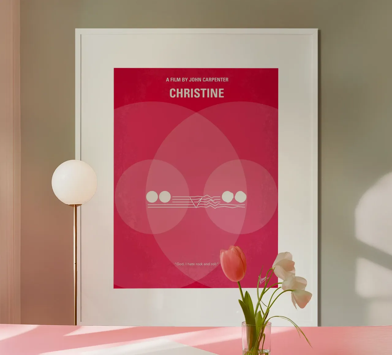 No016 My Christine minimal movie poster poster con telaio in plastica da Chungkong