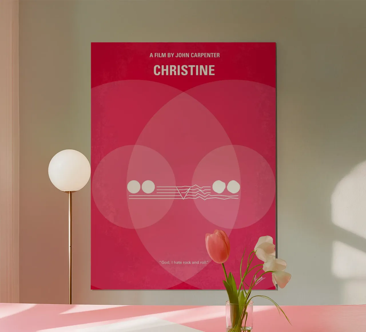 No016 My Christine minimal movie poster poster con telaio in plastica da Chungkong