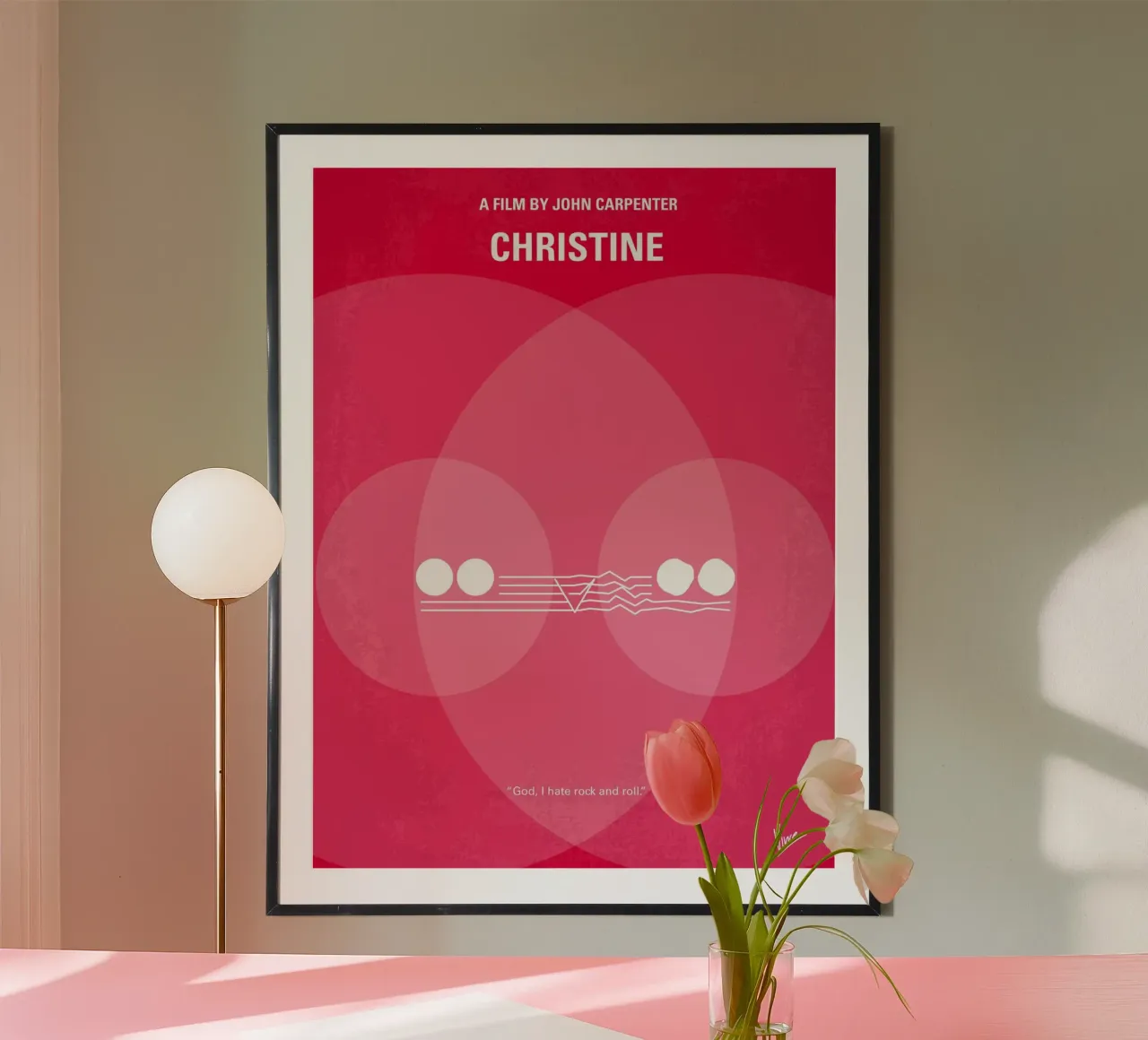 No016 My Christine minimal movie poster poster con telaio in plastica da Chungkong