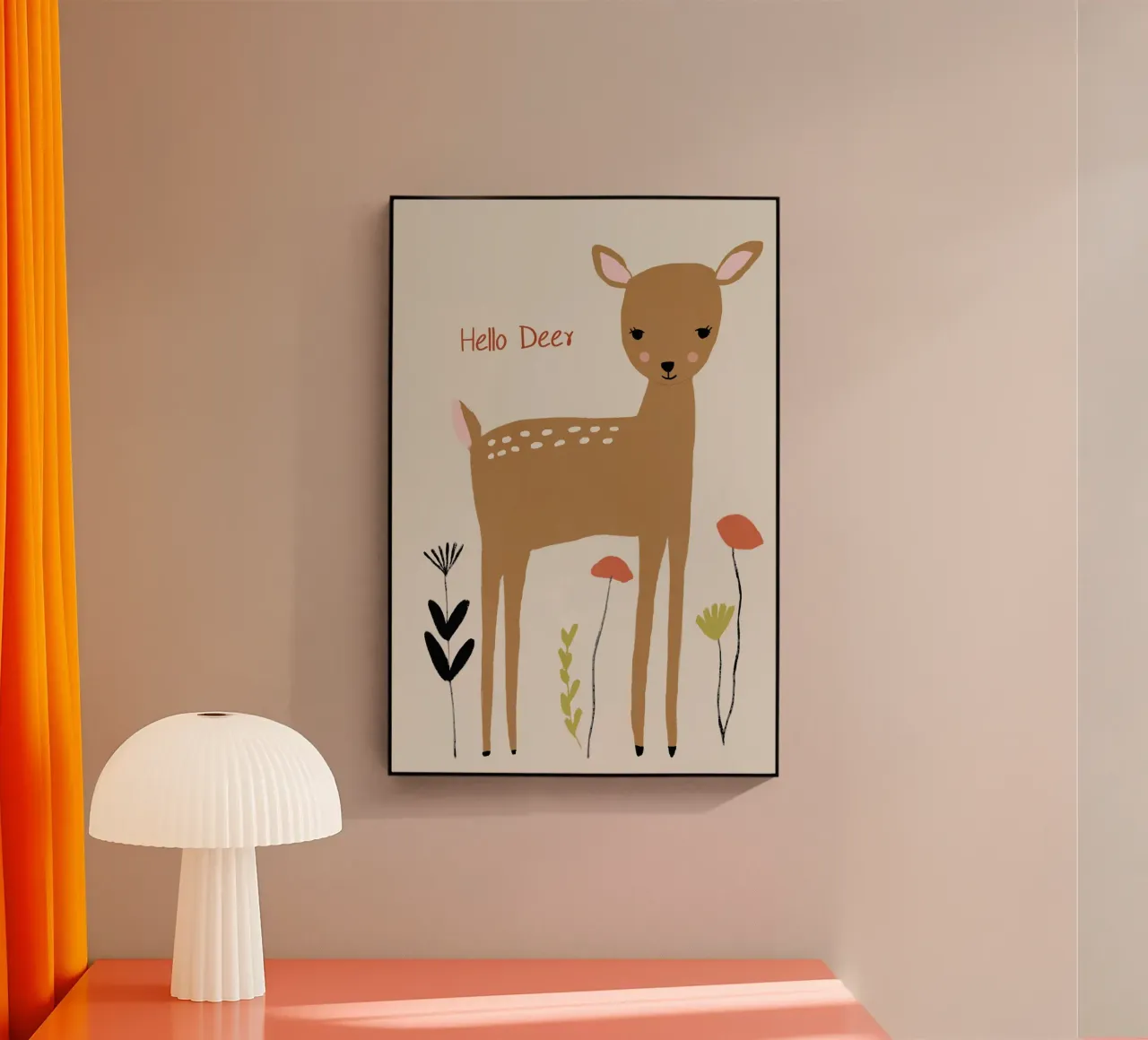 Hello Deer plexiglass da treechild