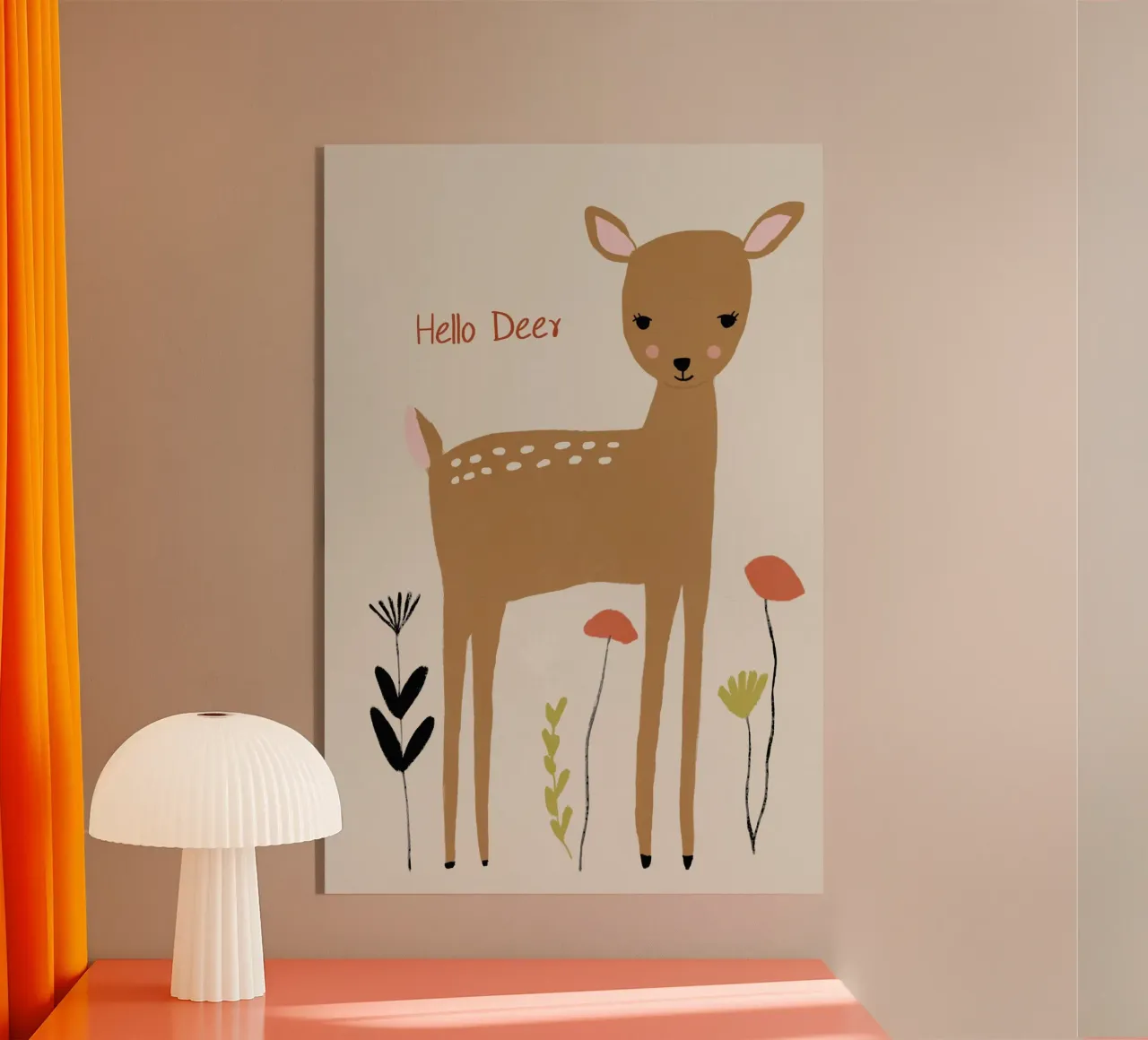 Hello Deer plexiglass da treechild