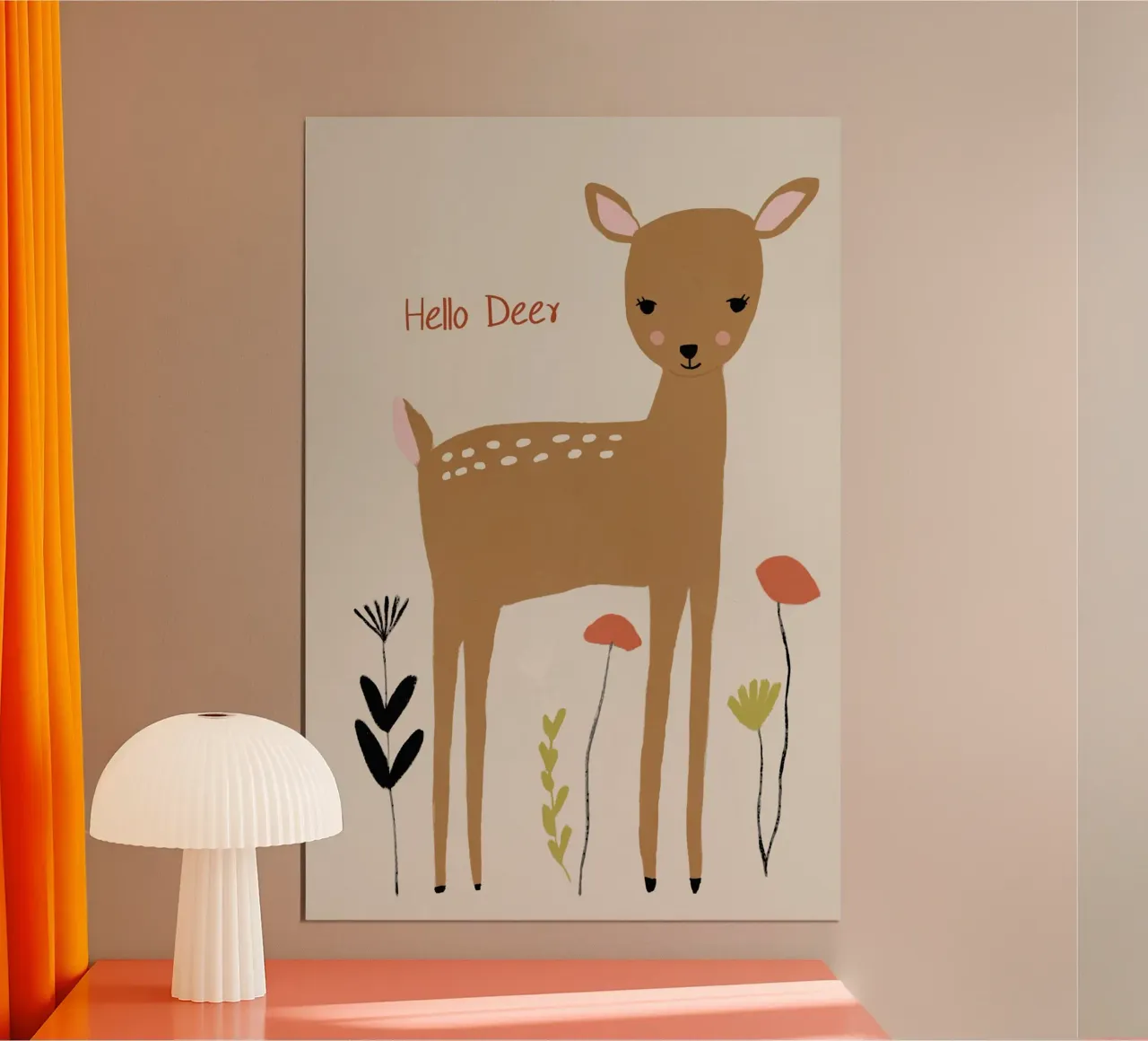 Hello Deer poster da treechild