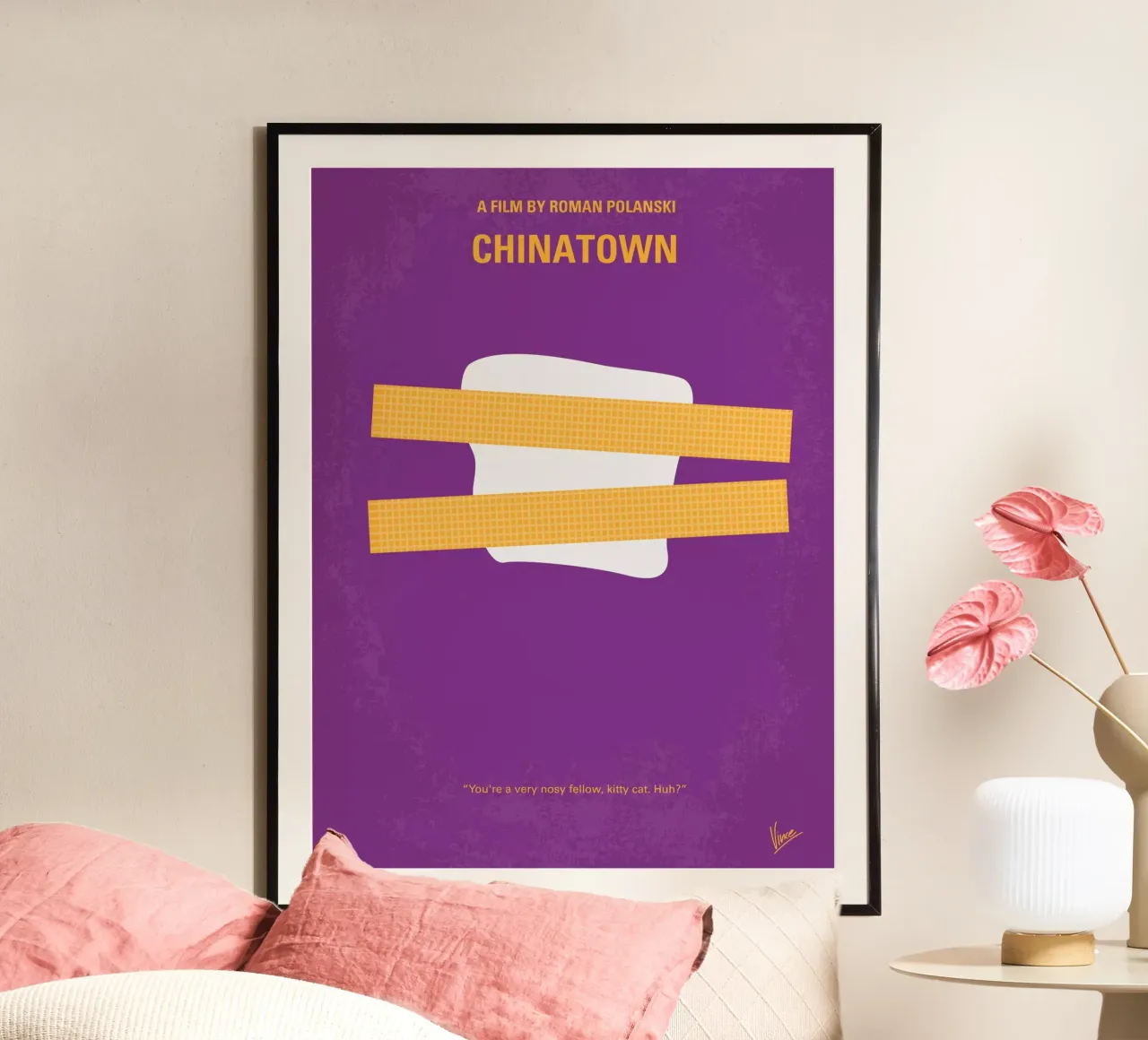 No015 My chinatown minimal movie poster carta hahnemühle da Chungkong