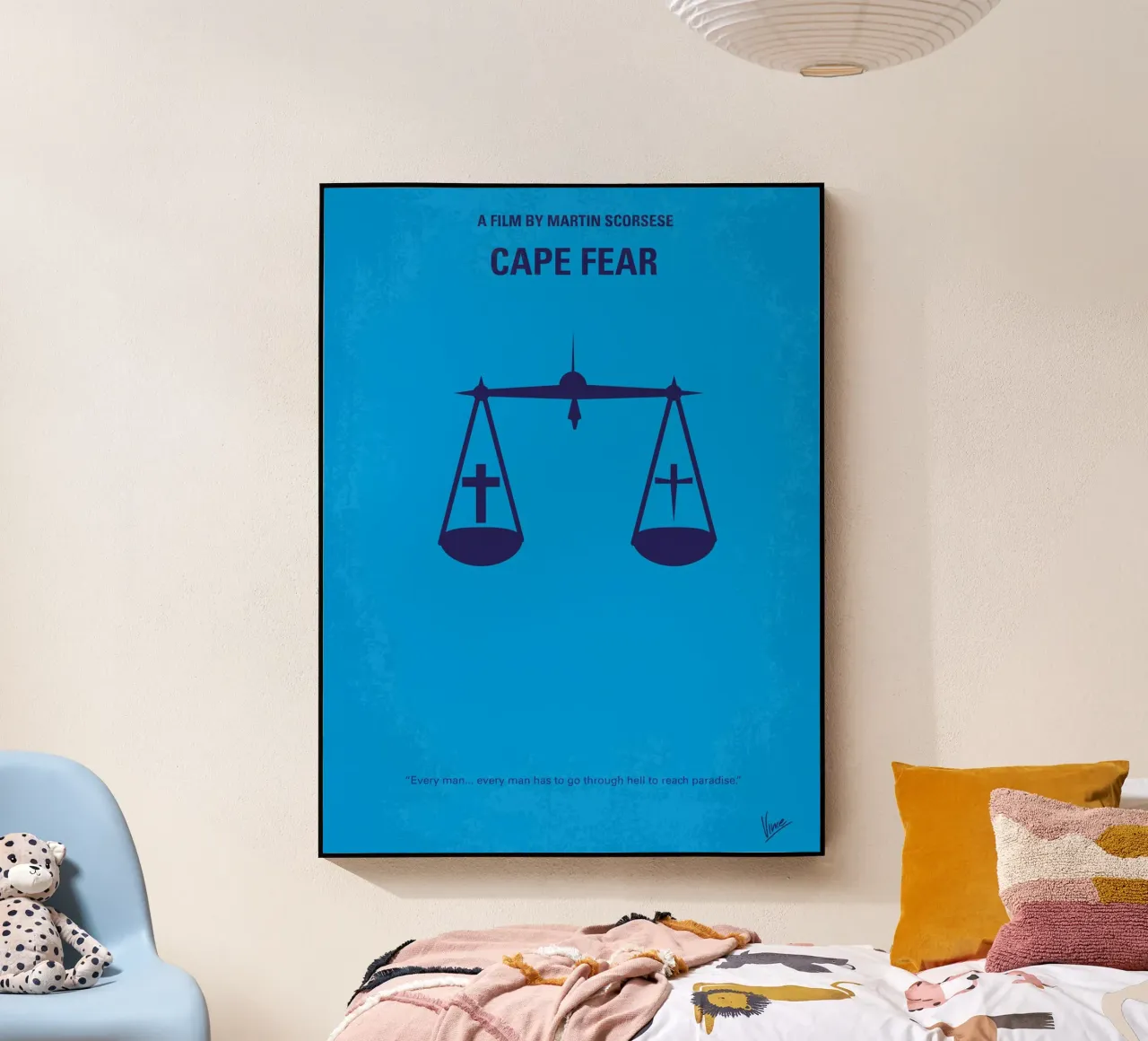 No014 My Cape Fear minimal movie poster plexiglass da Chungkong