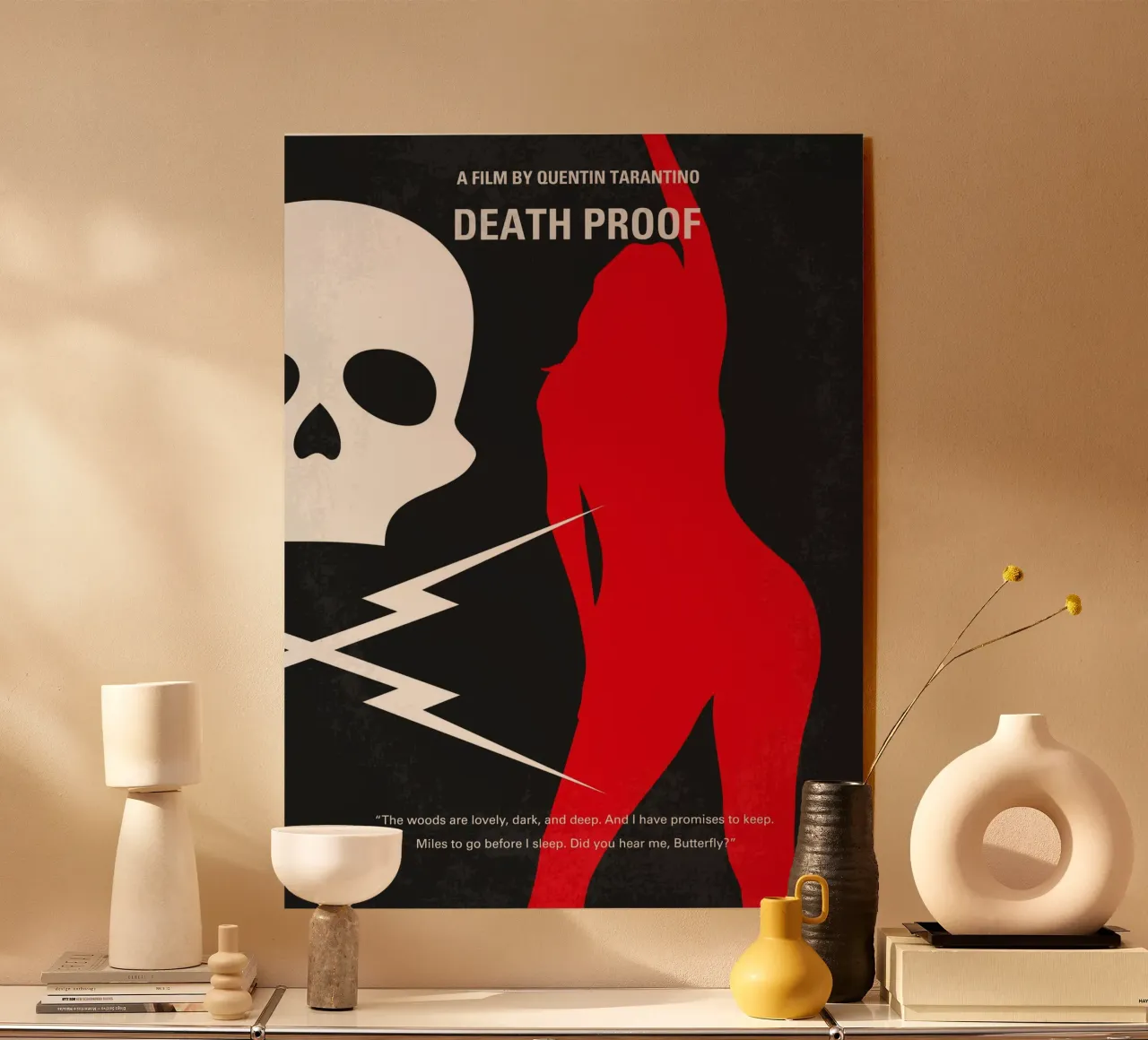 No018 My DeathProof minimal movie poster plexiglass da Chungkong