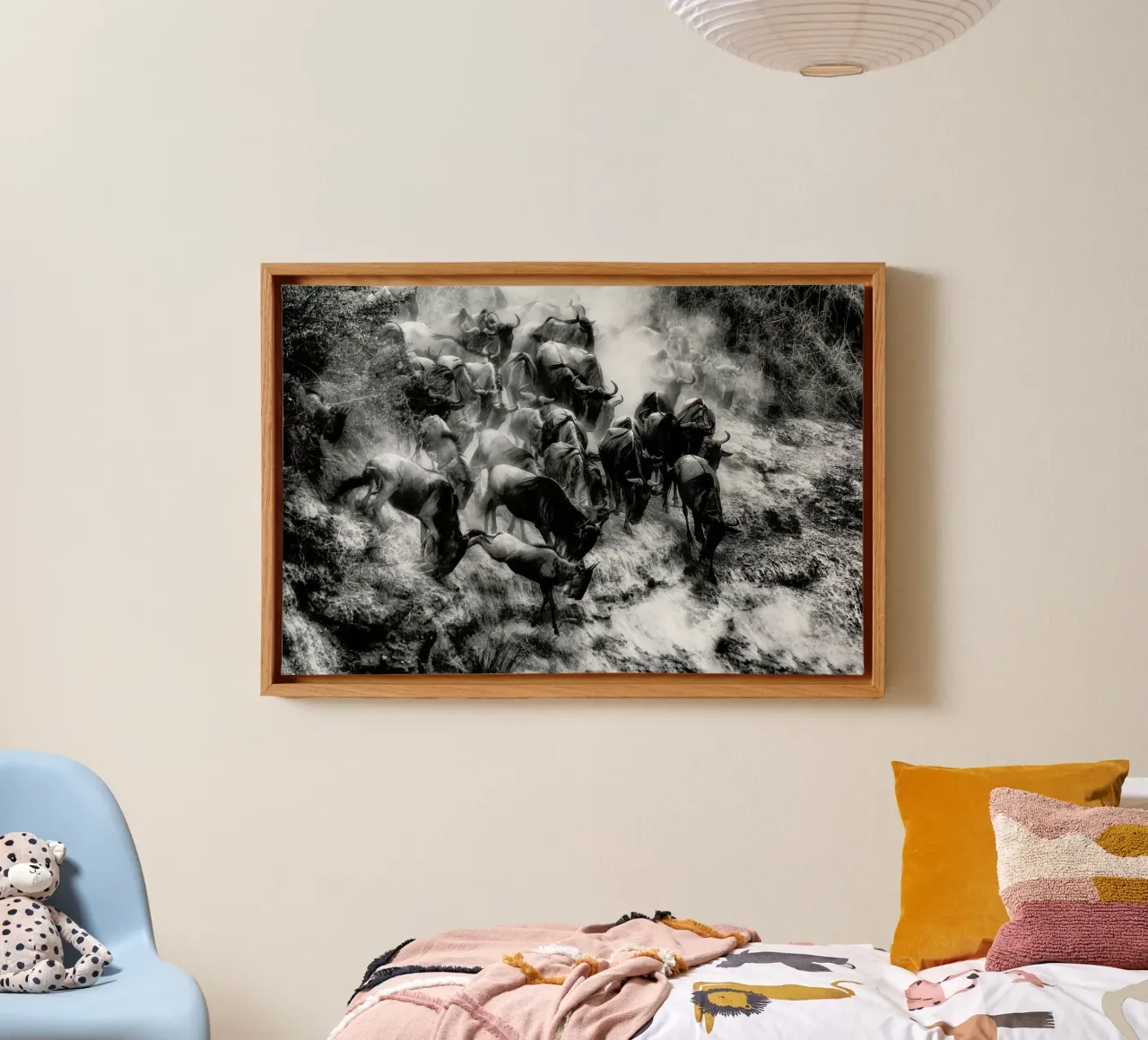 Cluster - Mohammed Alnaser tela con Cornice a cassetta da Pictufy