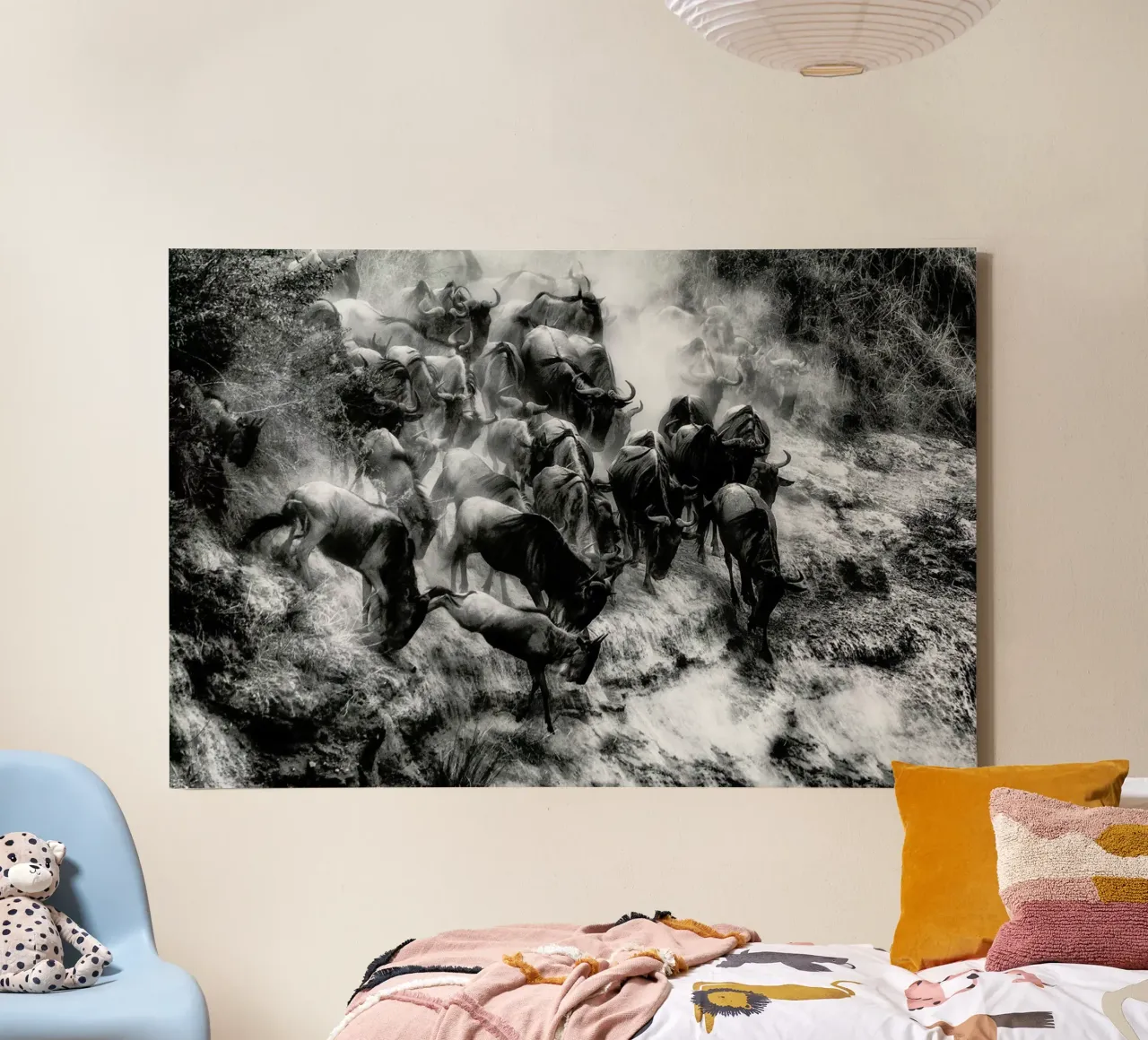 Cluster - Mohammed Alnaser tela con Cornice a cassetta da Pictufy