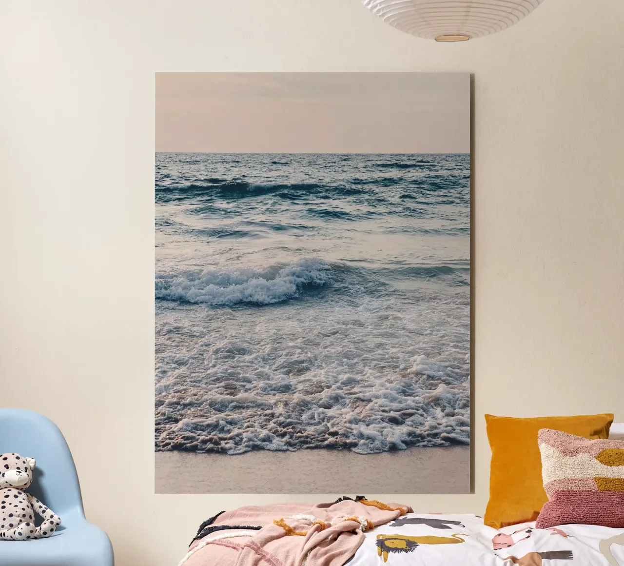 Murale con le onde del mare - pace e relax sulla spiaggia alluminio dibond da Whole©