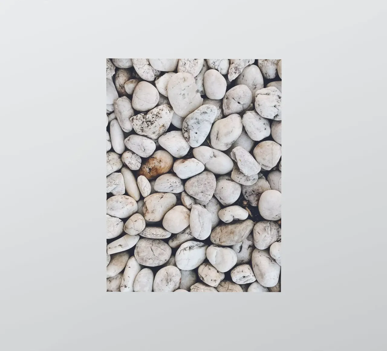 Natural pebble design - Minimalist stone pattern sticker by Whole©