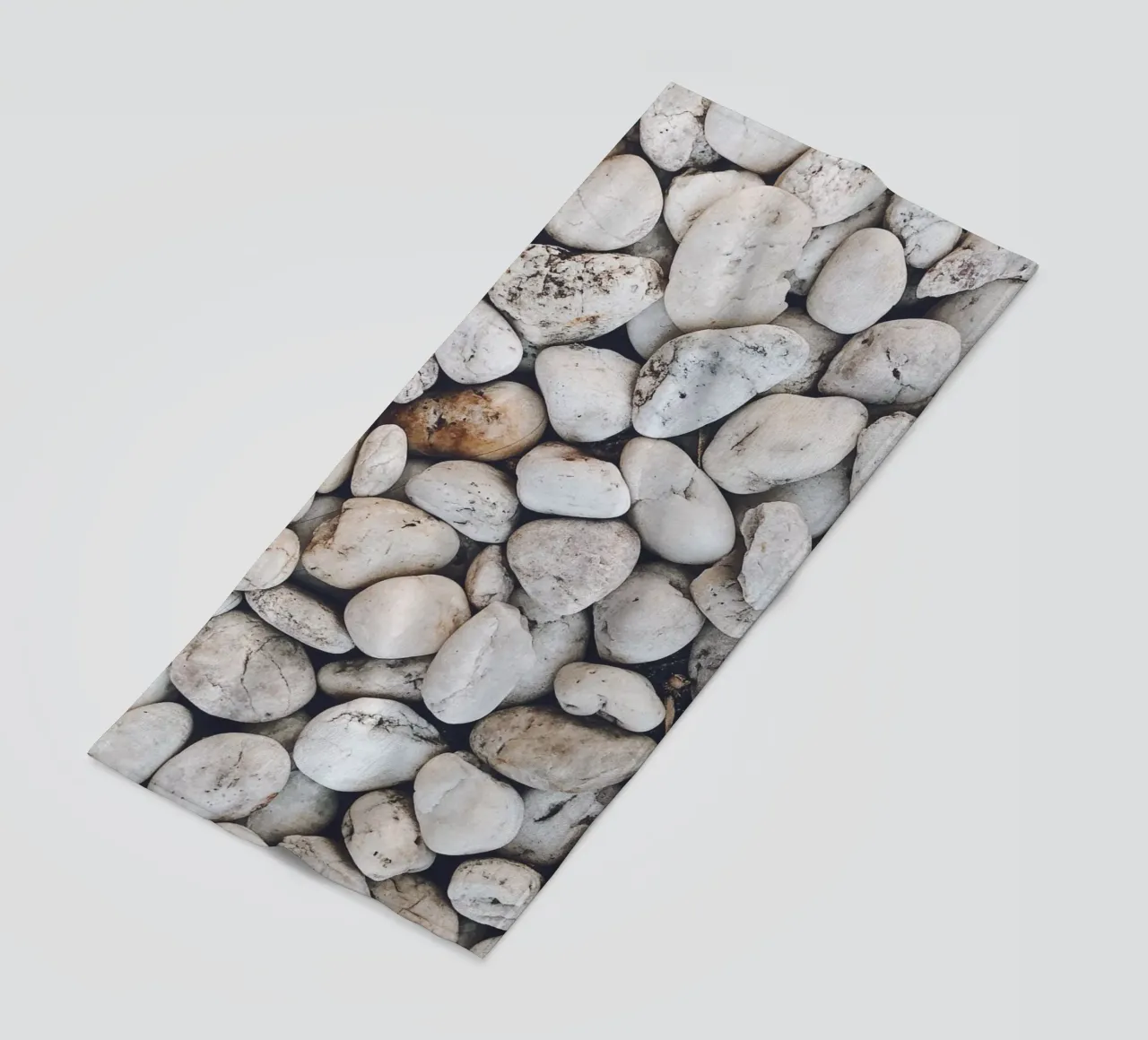 Natural pebble design - Minimalist stone pattern beach towel by Whole©