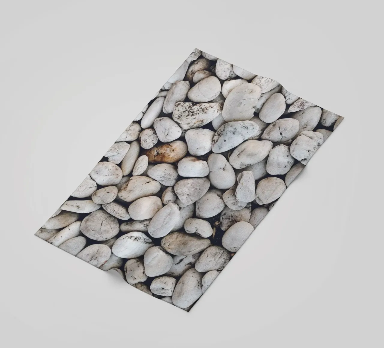 Natural pebble design - Minimalist stone pattern beach towel by Whole©
