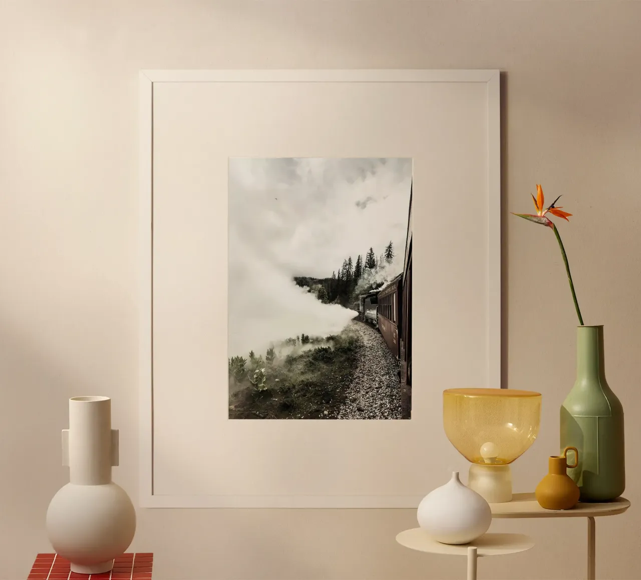 Moving Train poster by Sowa Studio