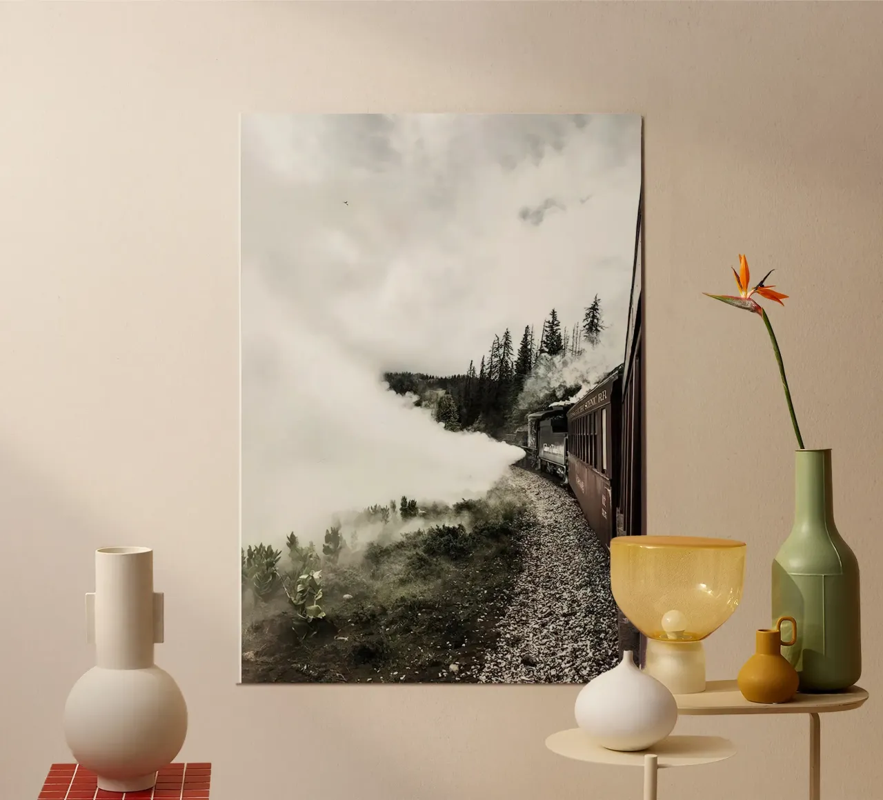 Moving Train poster by Sowa Studio