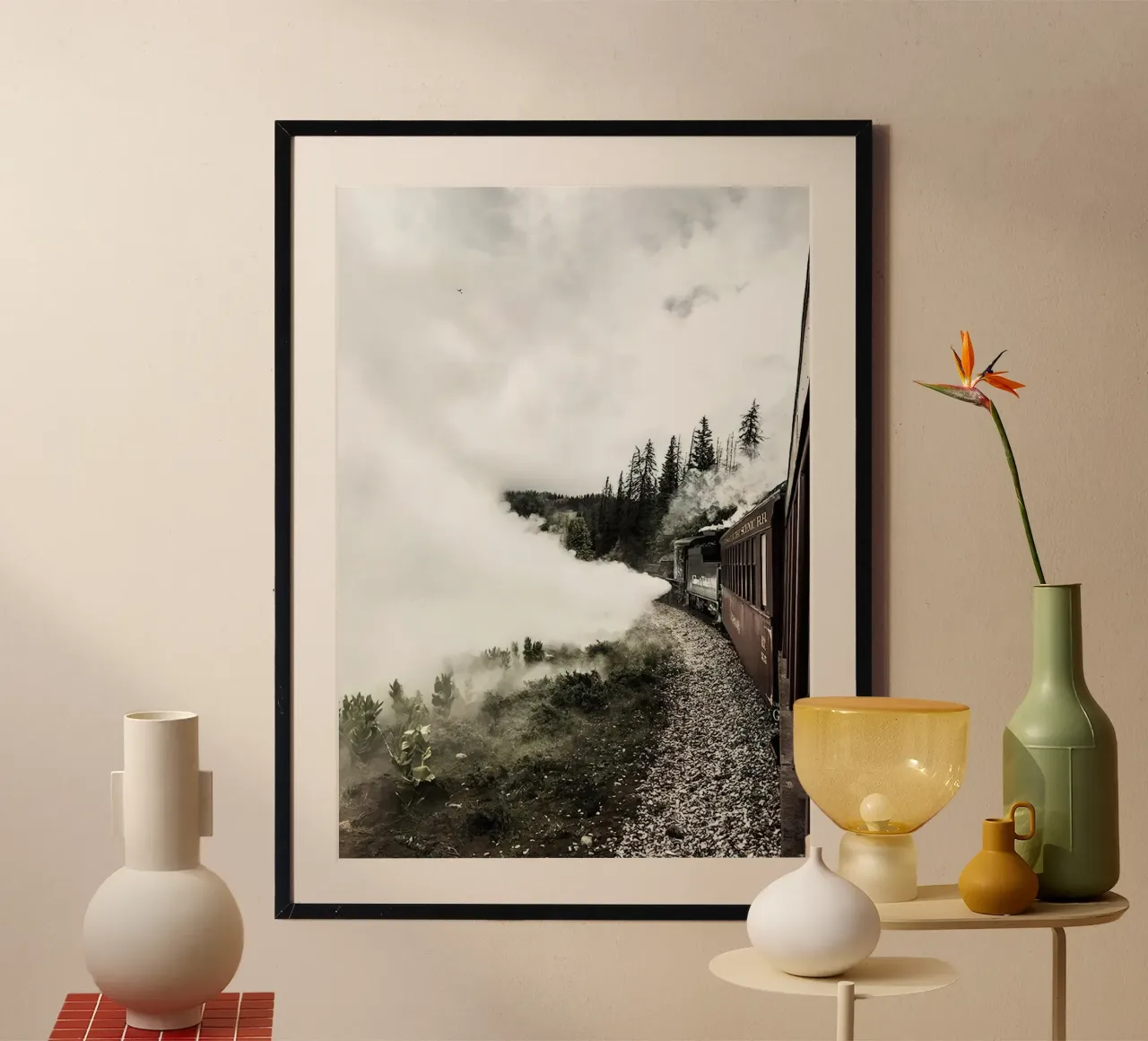 Moving Train poster by Sowa Studio