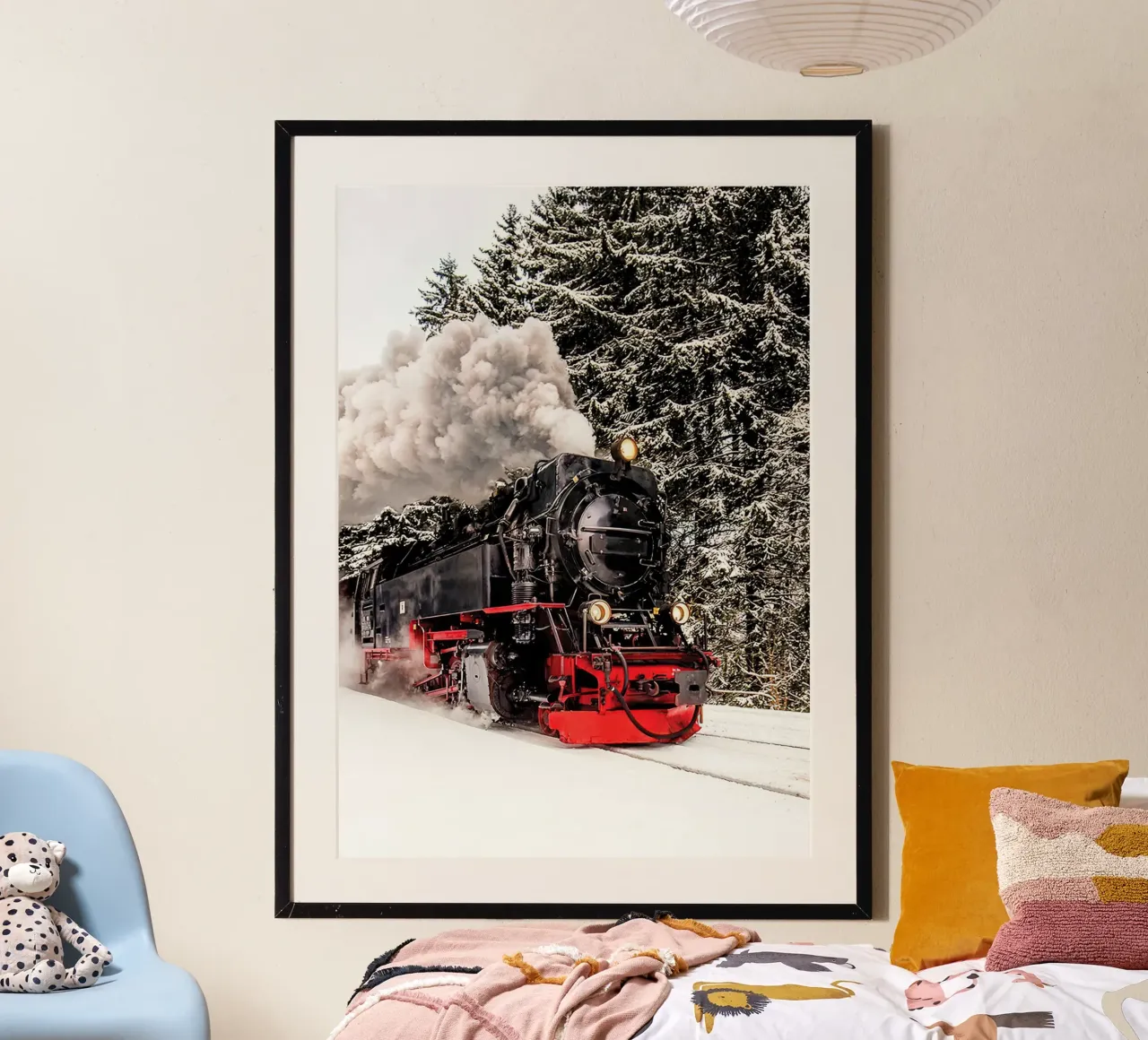 Winter Train poster by Sowa Studio