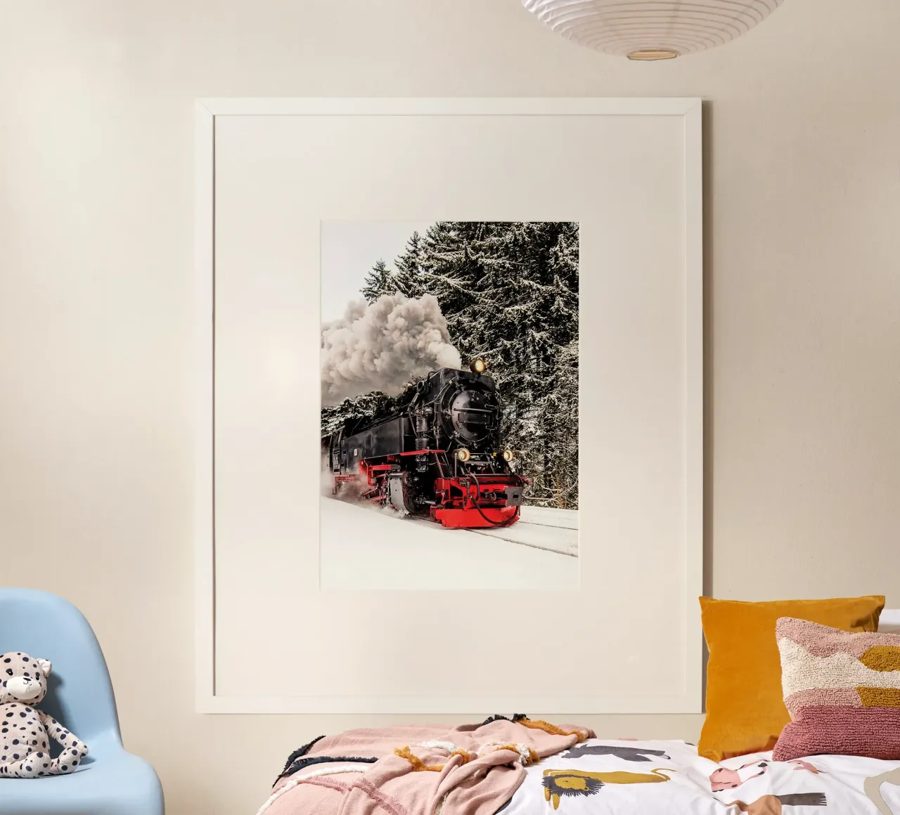 Winter Train poster by Sowa Studio