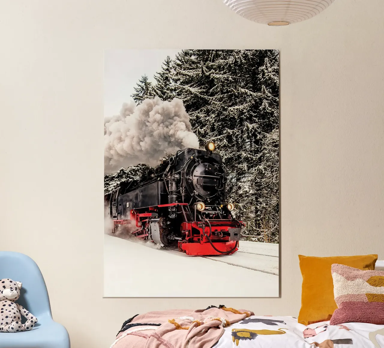 Winter Train poster by Sowa Studio