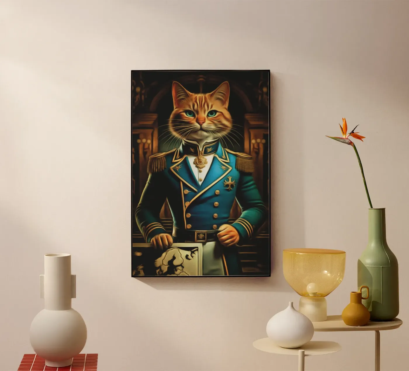 The commanding cat Acryl-Glas von Fred-Graph