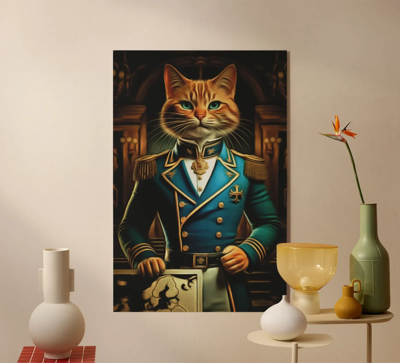 The commanding cat Acryl-Glas von Fred-Graph