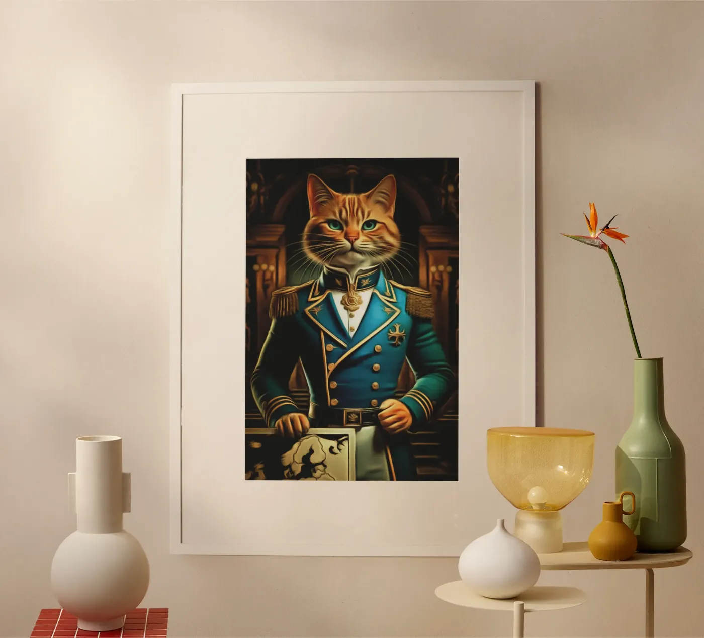 The commanding cat poster van Fred-Graph