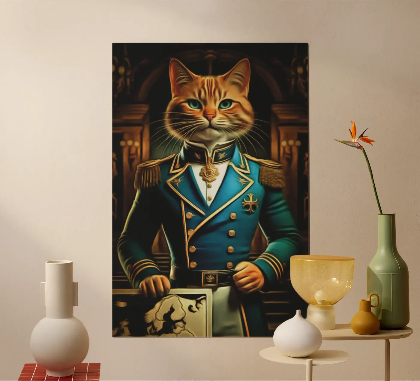 The commanding cat poster van Fred-Graph
