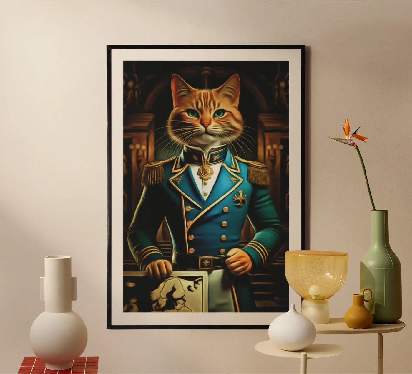 The commanding cat poster van Fred-Graph