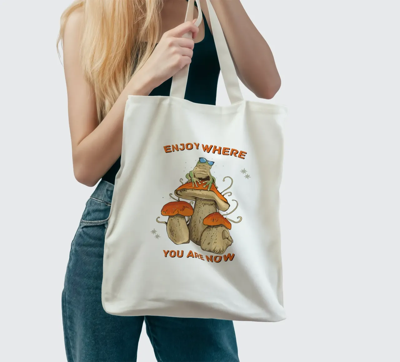 Funghi luppolati borsa in juta da DesignArt