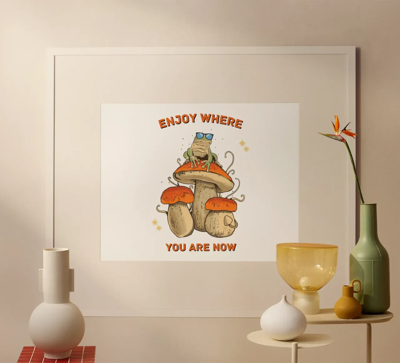 Funghi luppolati poster da DesignArt