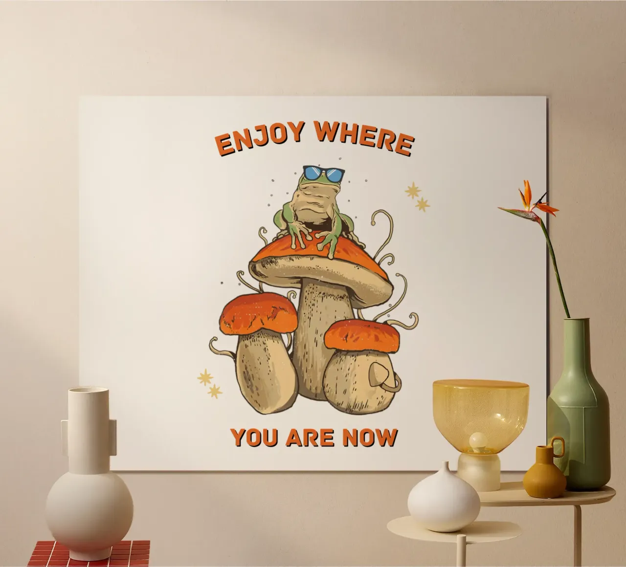 Funghi luppolati poster da DesignArt