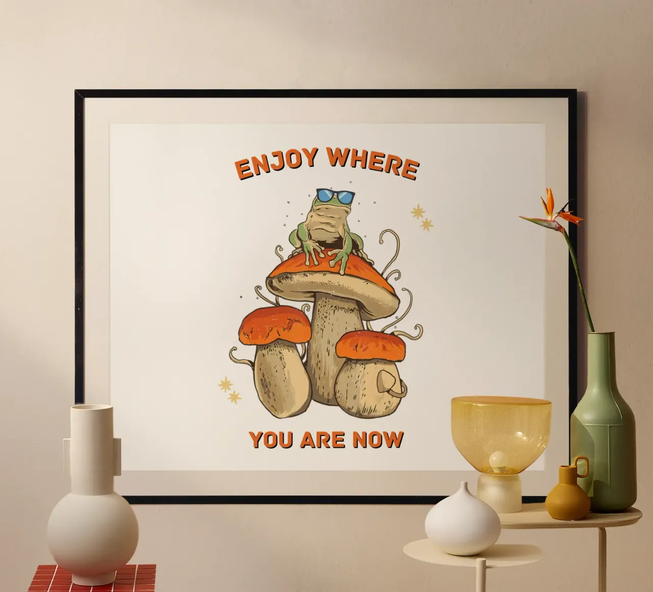 Funghi luppolati poster da DesignArt