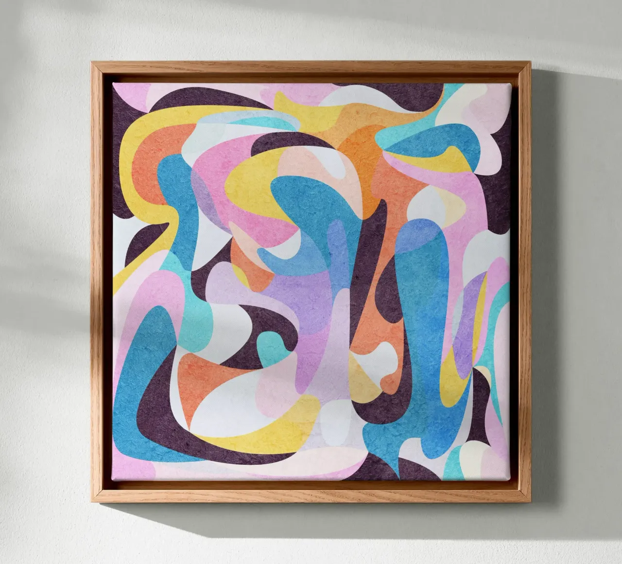 Ease And Flow canvas met Baklijst van lovely lines