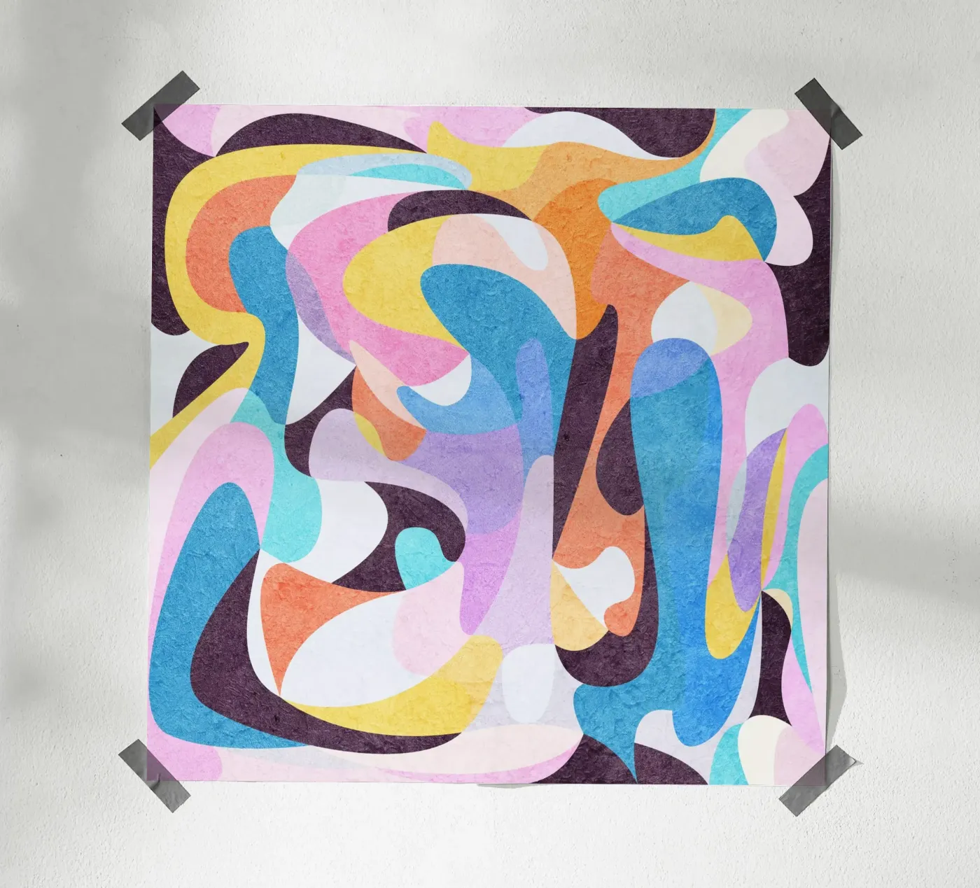 Ease And Flow poster by Abstract Joy