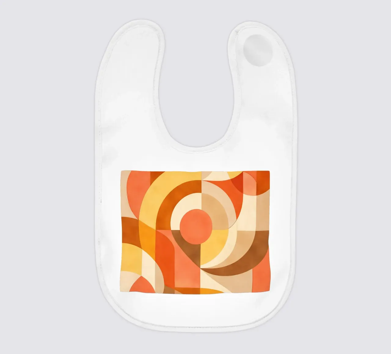 Bold Abstract Composition with Circular Forms bavaglino da DesignDoodle