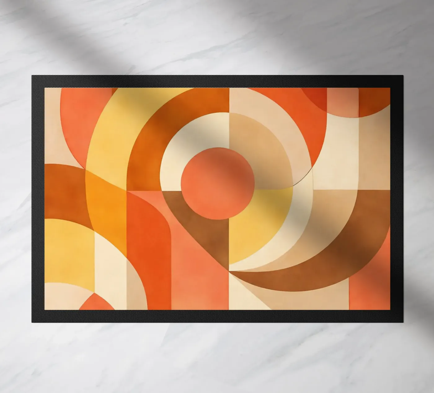 Bold Abstract Composition with Circular Forms zerbino da DesignDoodle