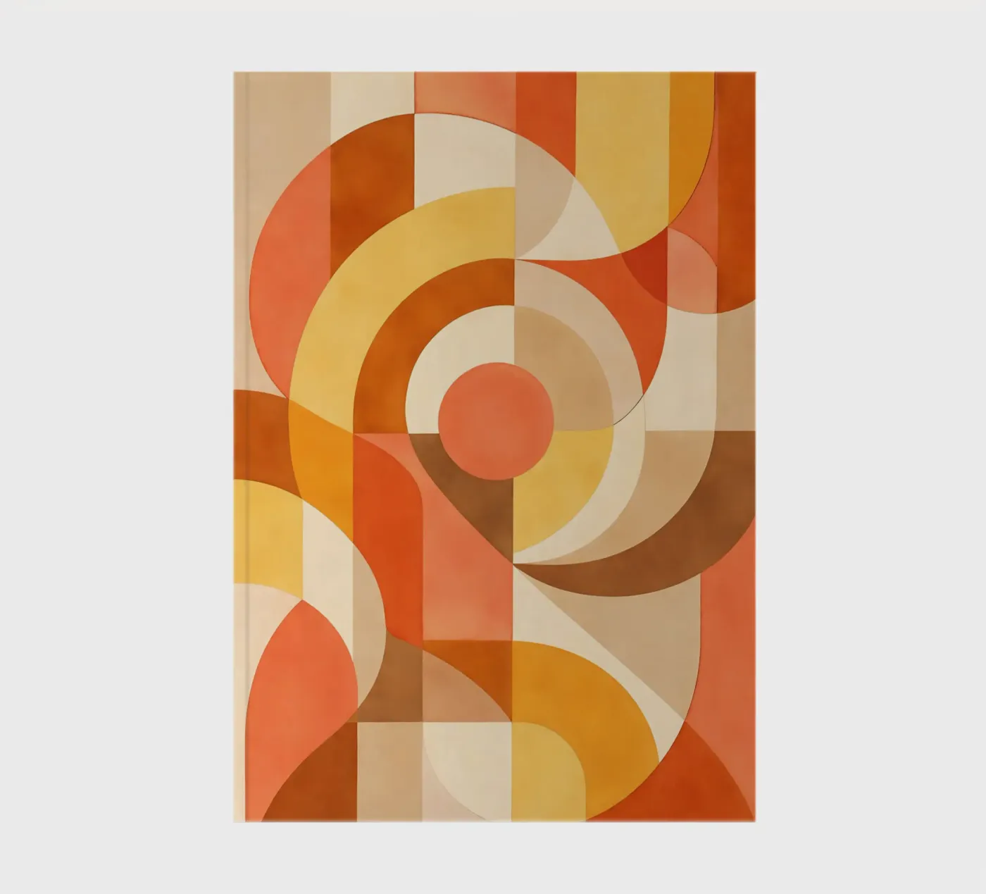 Bold Abstract Composition with Circular Forms notebook by DesignDoodle